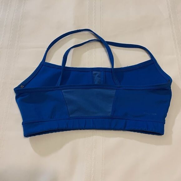 Adidas size small royal blue sports bra with no padding - Picture 2 of 5